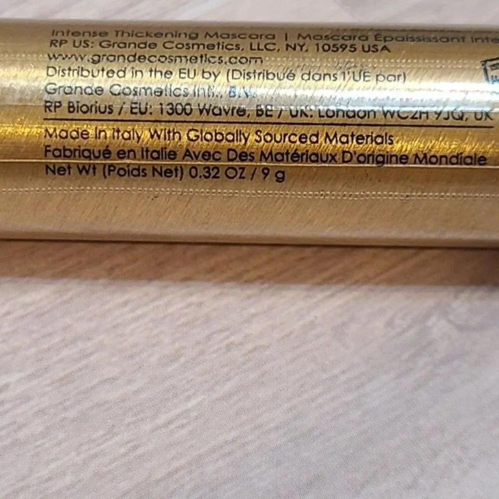 Grande DRAMA Intense Thickening Mascara Castor Oil Black Sealed Volumizing .32oz